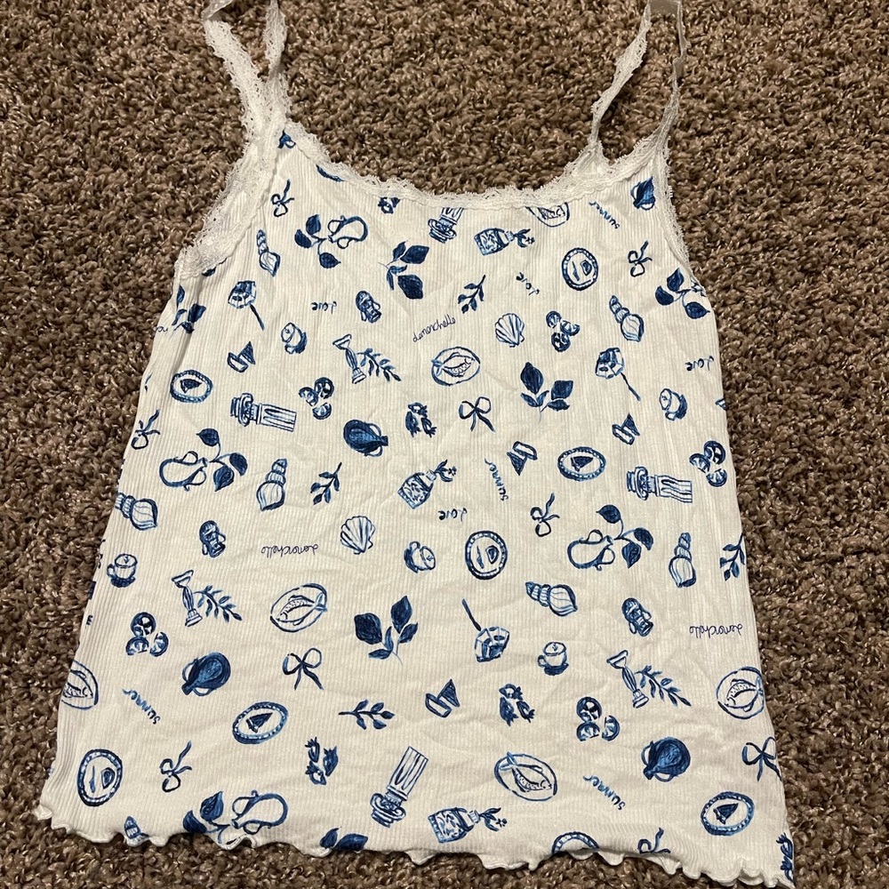 🦋Colsie Floral Lace Trim Cami Tank Top🦋